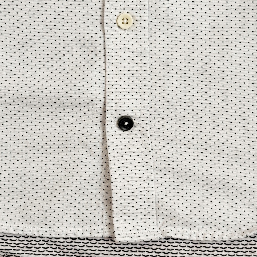 TAYLOR STITCH Size 38 Dot Print Long Sleeve Button Up Shirt Organic Cotton - Picture 5 of 7